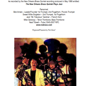 On Green Dolphin Street- Brass Quintet Arrangement